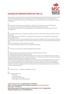 MSC Satzung 2025
